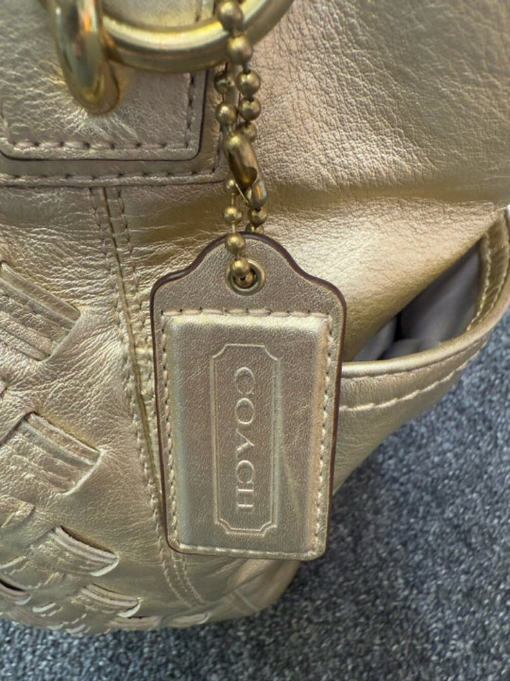 Coach Foldover Turnlock Clutch Bag